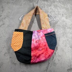 Ginger‎ Patchwork Hobo Bag & Black Tassel Tote Set NWT Boho Eclectic Hippie